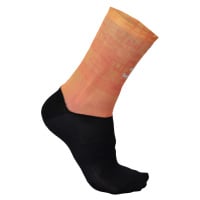SPORTFUL Cyklistické ponožky kotníkové - SAGAN LOGO - oranžová/černá