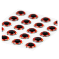Sybai Epoxidové Oči 3D Epoxy Eyes Holographic Red Průměr: 9mm