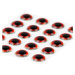 Sybai Epoxidové Oči 3D Epoxy Eyes Holographic Red Průměr: 9mm