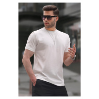 Madmext Ecru Regular Fit Basic Men's T-Shirt 6131