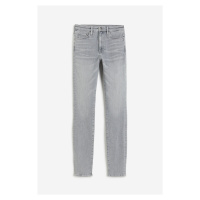 H & M - Shaping Skinny High Jeans - šedá