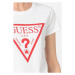 Guess GUESS dámské bílé tričko Crew Neck