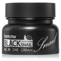 Farmstay Black Snail All-In One výživný pleťový krém s hlemýždím extraktem 100 ml