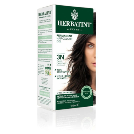 HERBATINT Permanentní barva na vlasy tmavý kaštan 3N 150 ml | Modio.cz