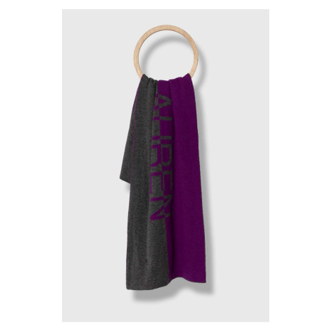 Šátek z vlněné směsi Lauren Ralph Lauren s aplikací
