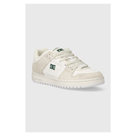 Kožené sneakers boty DC Manteca béžová barva, ADYS100314
