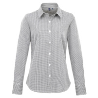 Premier Workwear Dámská popelínová košile Gingham s drobným kostkovaným vzorem