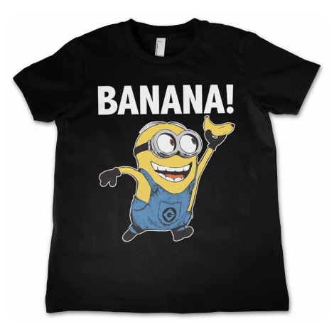Despicable Me tričko, Banana! Kids Black, dětské HYBRIS