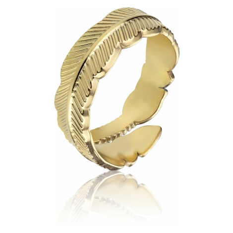 Emily Westwood Stylový pozlacený prsten EWR23028G