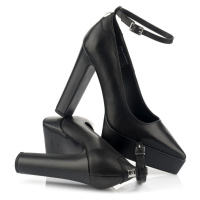 Lodičky karl lagerfeld ankle loop shoe černá