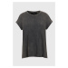 Bavlněné tričko AllSaints šedá barva