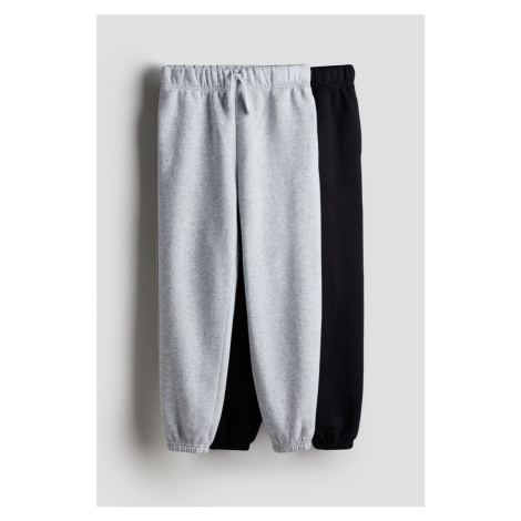 H & M - Balení: 2 teplákové kalhoty jogger Loose Fit - šedá H&M