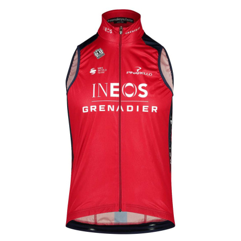 BIORACER Cyklistická vesta - INEOS GRENADIERS 2023 ICON RACE WIND - modrá/červená