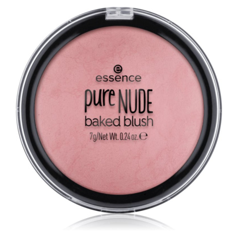 Essence pure NUDE baked pudrová tvářenka odstín 02 - Pink Flush 7 g