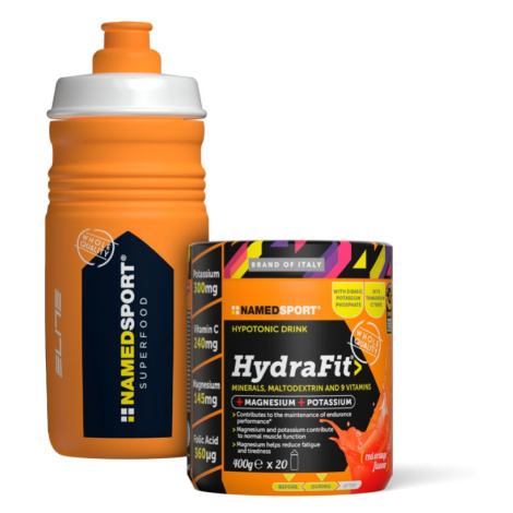 NAMEDSPORT Hydrafit 400 g + bidon 550 ml, prášek pro přípravu hypotonického elektrolytického náp