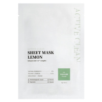 VILLAGE 11 FACTORY - ACTIVE CLEAN MASK LEMON - Osvěžující plátýnková maska s výtažkem z citronu 