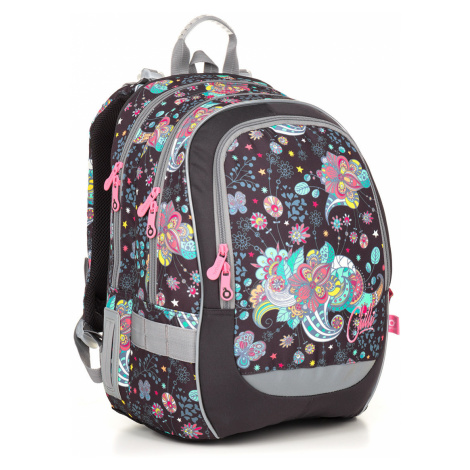 Školní batoh s květinami Topgal CODA 18006 G