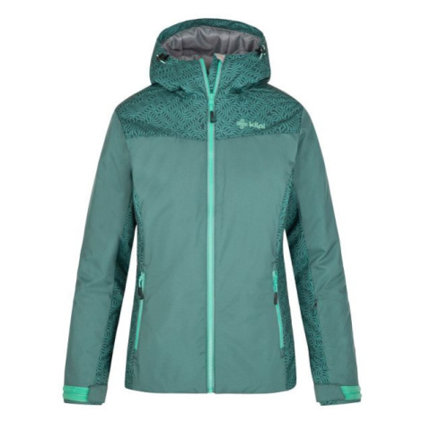 Dámská lyžařská bunda Kilpi FLIP-W tmavě zelená