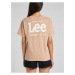 Béžové dámské volné tričko s potiskem Lee
