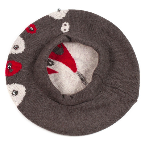 Art Of Polo Beret Cz13119 Dark Beige/Red