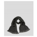 Šála karl lagerfeld k/essential knit scarf černá
