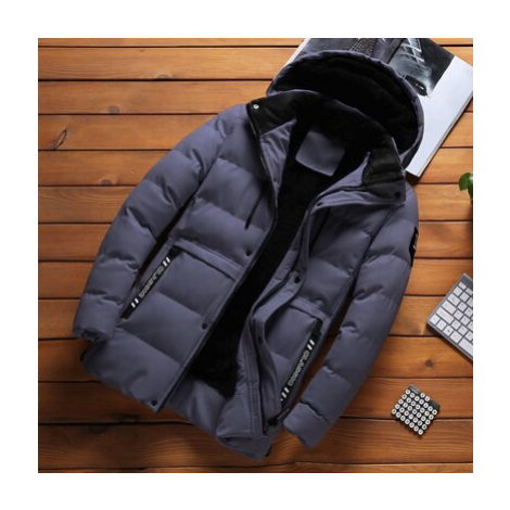 Pánská zimní bunda termální s odnímatelnou kapucí