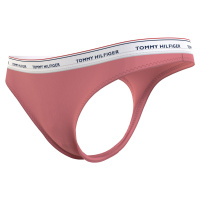 Dámské tanga 3 PACK UW0UW04894 0R6 růžovo-zelené - Tommy Hilfiger