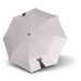 Růžovo-bílý pruhovaný dámský plně automatický skládací deštník Avril Doppler