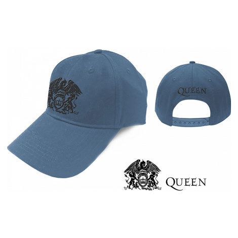 Queen kšiltovka, Black Classic Crest Denim Blue RockOff