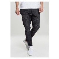 Biker Denim Jogpants black washed