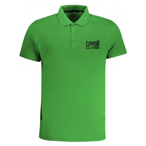 CAVALLI CLASS Carlo II. Green polo tričko Roberto Cavalli