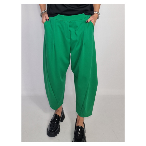 Zelené plátěné kalhoty TOSCANA