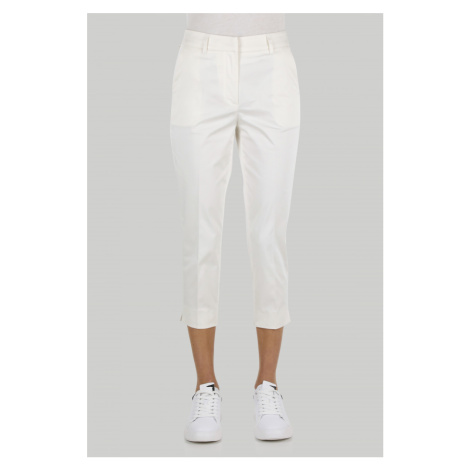 Kalhoty trussardi trousers satin stretch bílá