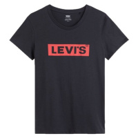 Levi's® THE PERFECT TEE BOX TAB 2.2 Dámské tričko, černá, velikost