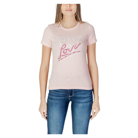 Guess CN SS LOVE TRIANGLE W5GI05 I3Z14 Růžová