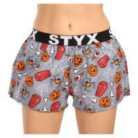 Dámské trenky Styx art sportovní guma Halloween rakve (T1752)