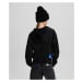 Mikina karl lagerfeld jeans klj zip up hoodie black