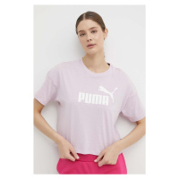 Tričko Puma fialová barva, 586866