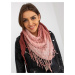 Dámský růžový mušelínový šátek