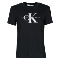 Calvin Klein Jeans CORE MONOGRAM REGULAR TEE Černá