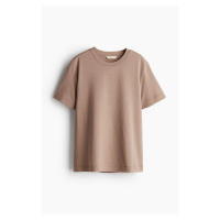 H & M - Tričko z hedvábné směsi - hnědá