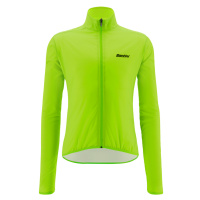 SANTINI Cyklistická větruodolná bunda - NEBULA - světle zelená