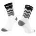Cyklistické ponožky Force Wave černo-bílé,