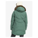 Světle zelený dámský zimní prošívaný kabát Roxy Ellie