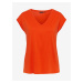 Oranžové dámské tričko Pieces Kamala