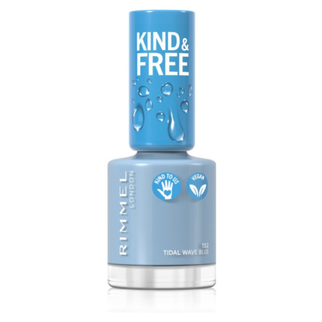 Rimmel Kind & Free lak na nehty odstín 152 Tidal Wave Blue 8 ml