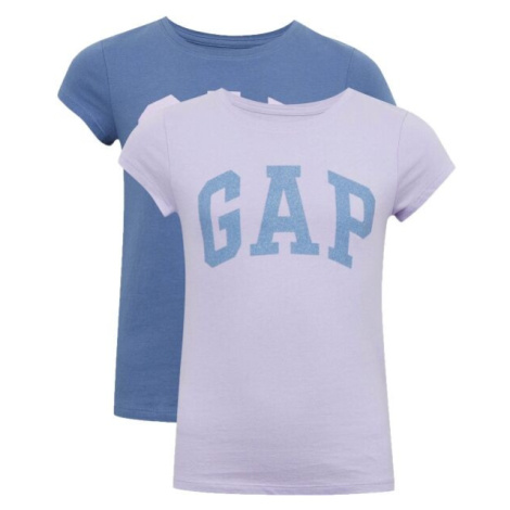 GAP VALUE GRAPHIC 2PK Dívčí tričko, modrá, velikost