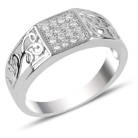 OLIVIE Pánský stříbrný prsten 3723