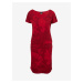 Červené dámské vzorované šaty SAM73 Corvus
