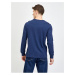 Tmavě modré pánské tričko basic s dlouhým rukávem GAP